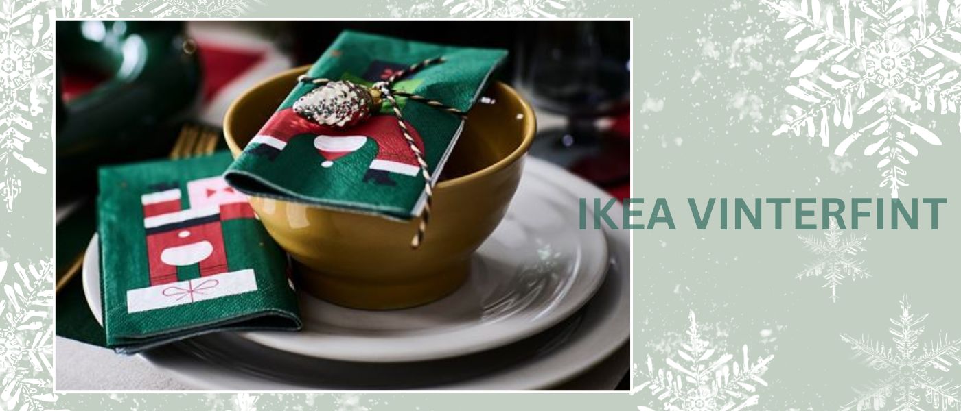 دستمال سفره 30 تایی ایکیا مدل IKEA VINTERFINT